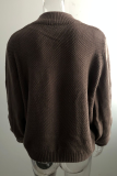 Casual Solid Hollowed Out Patchwork O Neck Tops