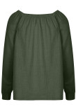 Fashion Solid Solid Color Off the Shoulder Tops
