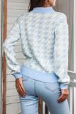 Fashion Casual Print Patchwork O Neck Tops