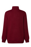 Fashion Casual Solid Patchwork Turtleneck Tops