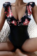 Fashion Sexy Print Patchwork Swimwears