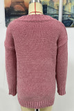 Solid Solid Color V Neck Tops