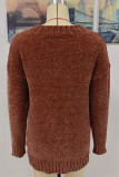 Solid Solid Color V Neck Tops