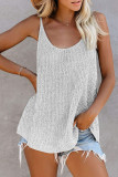 Fashion Street Striped Patchwork U Neck Tops