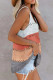 Fashion Casual Solid Patchwork V Neck Tops