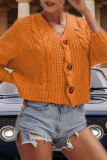 Fashion Casual Solid Patchwork V Neck Tops