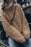 Casual Solid Hollowed Out Patchwork O Neck Tops