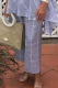 Casual Plaid Patchwork Straight Mid Waist Wide Leg Full Print Bottoms