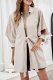 Casual Solid Hollowed Out Strap Design Turndown Collar Outerwear