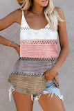 Fashion Casual Solid Patchwork V Neck Tops