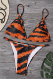  Vacation Print Contrast Swimwears