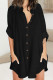 Fashion Casual Solid Patchwork Turndown Collar Shirt Dress
