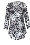 Casual Print Patchwork V Neck Straight Dresses