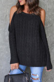 Fashion Casual Solid Patchwork O Neck Tops