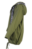 Sportswear Solid Draw String Turtleneck Outerwear