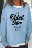 Casual Letter Print Printing O Neck T-Shirts