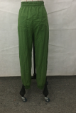 Casual Solid Patchwork Harlan Mid Waist Harlan Solid Color Bottoms