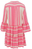 Casual Print Patchwork V Neck Dresses