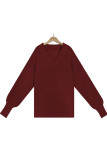Elegant Solid Solid Color Turndown Collar Tops