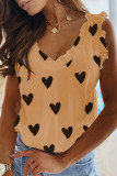 Fashion Casual Print Patchwork V Neck T-Shirts