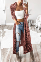 Fashion Casual Solid Patchwork Basic Outerwear