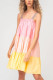 Spring and Summer Contrast Ice Cream Color Sling Tea Skirt Dress