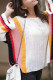 Fashion Casual Print Patchwork O Neck Tops