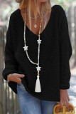 Fashion Casual Solid Patchwork V Neck Tops