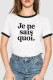 Casual Print Patchwork O Neck T-Shirts