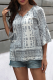 Casual Street Print Frenulum Tops