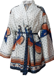 Casual Print Patchwork V Neck Cake Skirt Dresses