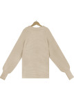 Elegant Solid Solid Color Turndown Collar Tops