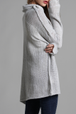 Casual Solid Patchwork Turtleneck Tops Sweater