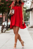 Fashion Solid Bandage Spaghetti Strap Straight Dresses