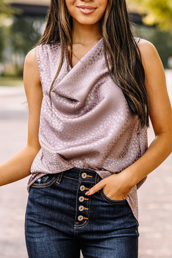 Casual Solid Patchwork U Neck Tops