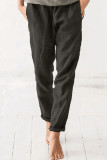 Fashion Casual Solid Loose Straight Bottoms