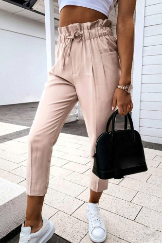 Fashion Casual Solid Patchwork Bottoms