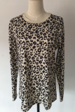 Casual Leopard Patchwork Tops