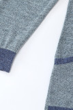 Casual Elegant Solid Contrast O Neck Tops