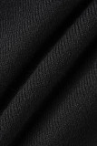 Casual Solid Hollowed Out Patchwork V Neck Sweaters