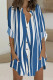 Fashion Casual Print Patchwork Mandarin Collar A Line Dresses