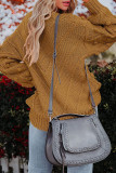 Casual Sweet Solid Solid Color O Neck Tops
