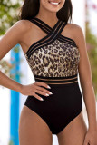 Fashion Simplicity Solid Patchwork Swimwears