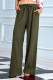 Fashion Casual Solid Without Belt Loose High Waist Wide Leg Bottoms