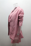 Ladies Chic Coat High Waist Shorts Three Pieces Suit