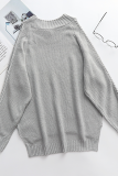 Casual Solid Hollowed Out Patchwork O Neck Tops