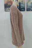 Solid Solid Color V Neck Tops
