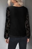 Casual Solid Patchwork O Neck Tops
