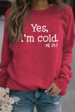 Casual Letter Print Printing O Neck Tops