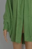 Casual Solid Patchwork Basic Outerwear Sweater